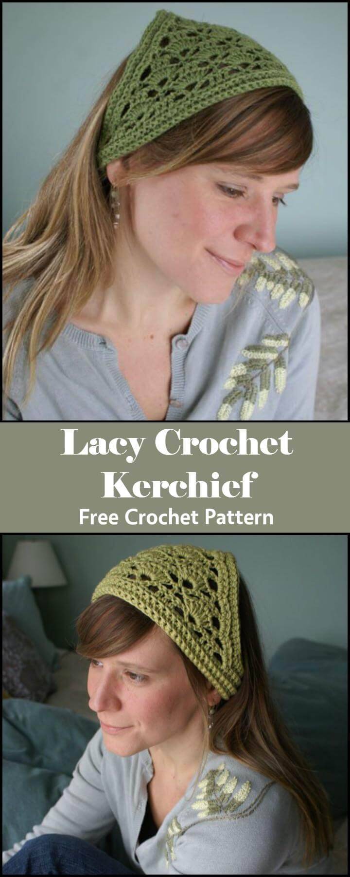 Lacy Crochet Kerchief Free Crochet Pattern